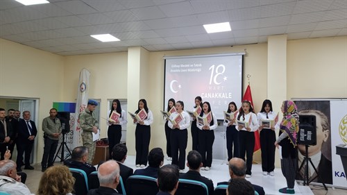 18 Mart Şehitleri Anma Günü ve Çanakkale Zaferi’nin 110. Yıl Dönümü Törenle Kutlandı.